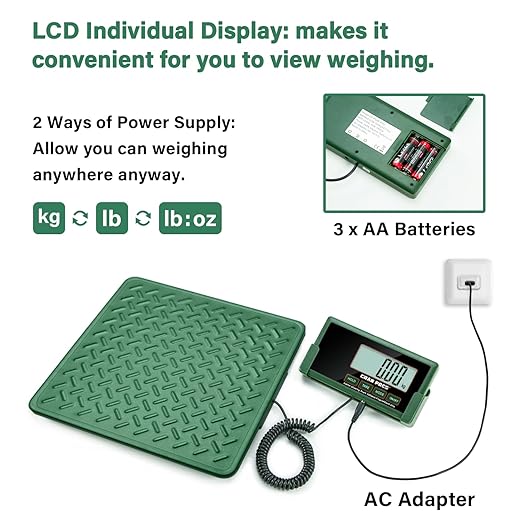 Shipping Scale, 440lbs/10g High Accuracy Digital Postal Scale, Durable Alloy - Image 4