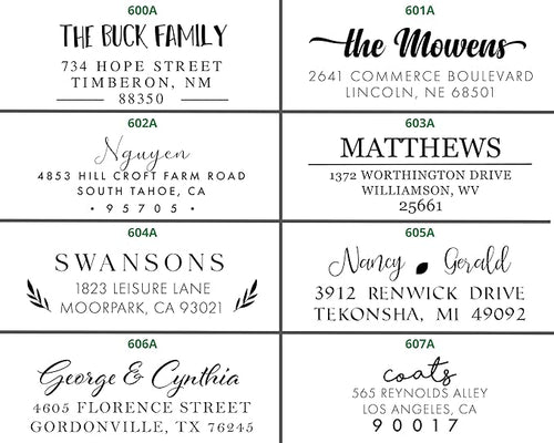 16+ Designs Custom Return Address Labels Roll White Modern Address Set of Return - Image 2