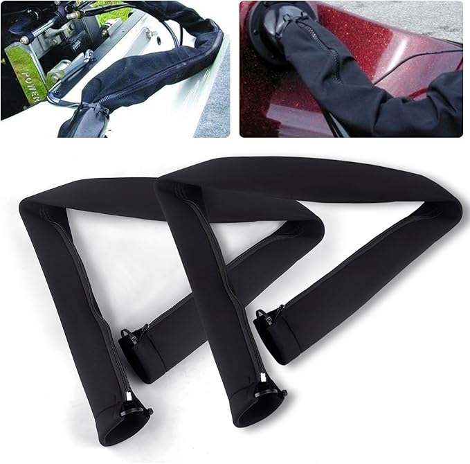 2PCS 48-Inch Zippered Rigging Sleeve Trolling Motor Sleeve Management Sleeve by CNRAQR
