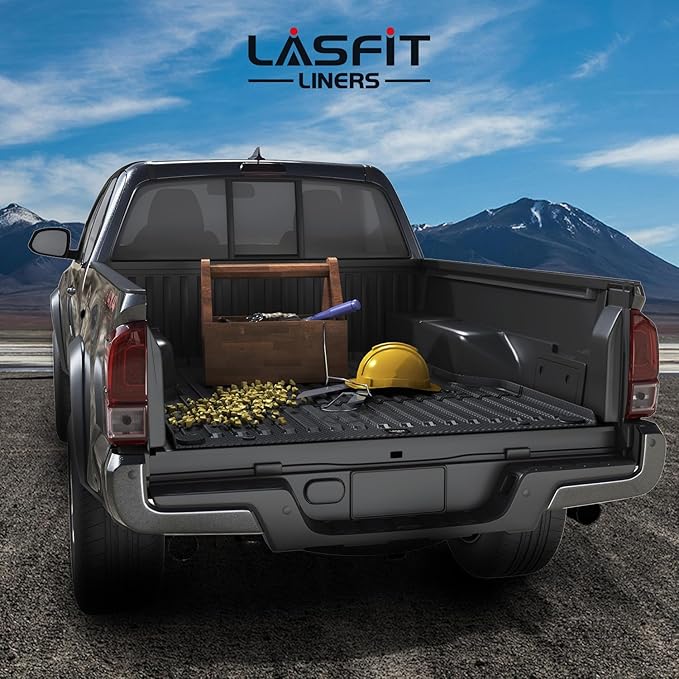 LASFIT Bed Mat for Toyota 2005-2023 Tacoma Truck Bed 5ft, All Weather TPE Car - Image 9