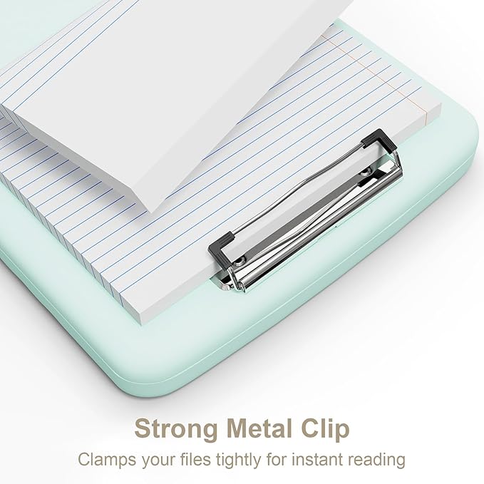 Piasoenc Clipboard with Storage, 8.5 x 11 Organization Box with Pen Holder and - Image 4