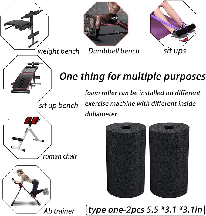 Foot Foam Pads Roller, Weight Bench Foam - Image 5