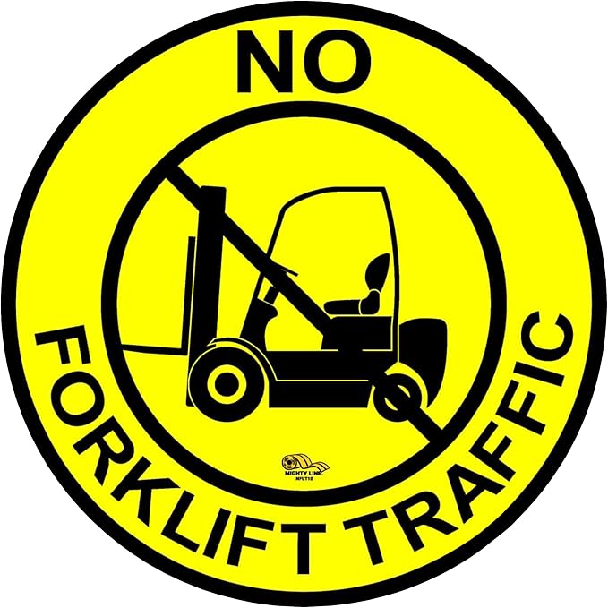 Mighty Line Forklift Floor Sign by MightyLine