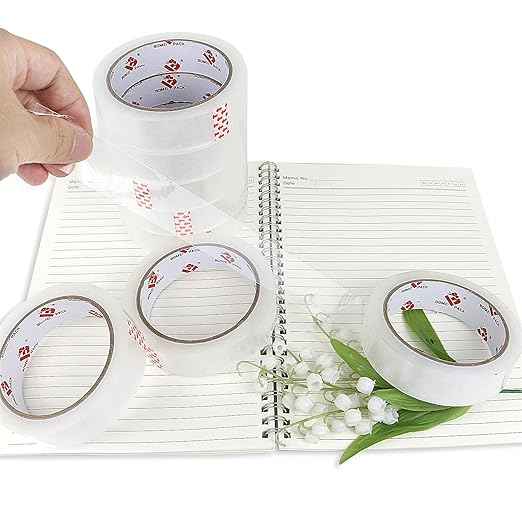 BOMEI PACK Clear Tape, 1 Inch x 164 Ft, Transparent Tape Refills, Strong Gift - Image 6