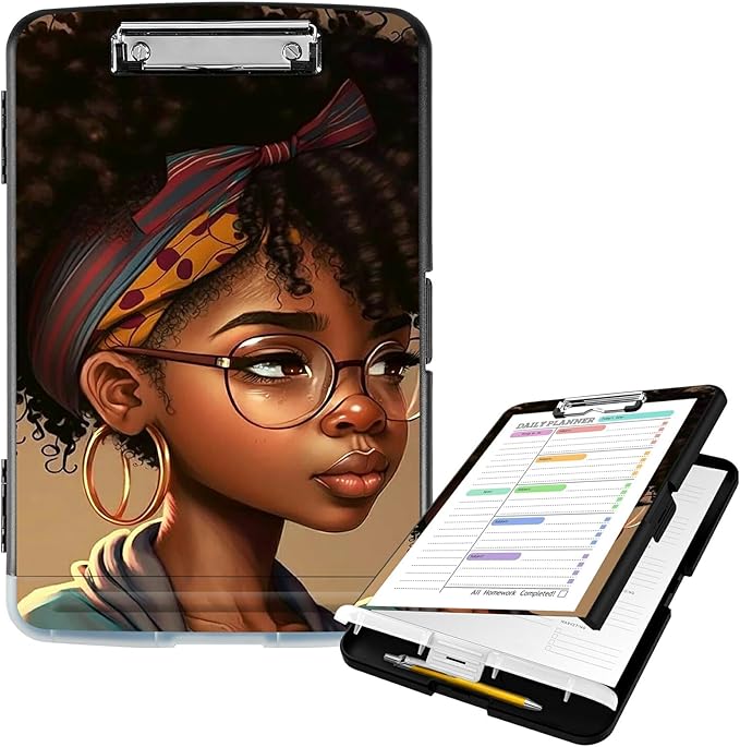 Clipboard with Storage High Capacity Plastic Nursing Clipboards with Pen Holder by Unknown