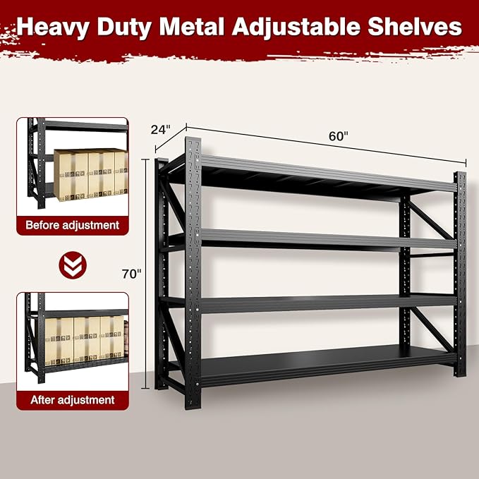 7000LBS Metal Steel Storage Shelves - Image 2