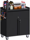 Aobabo Metal Cabinet on Wheels, Metal Garage Cabinet by Aobabo