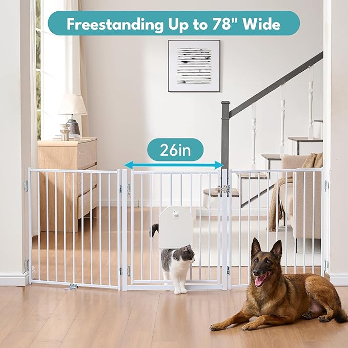 No Pawblems Free Standing Dog Gate - Image 6