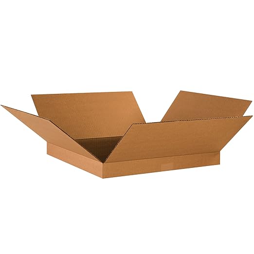 TAPE LOGIC 18 x 18 x 2 Corrugated Cardboard Boxes, Flat 18"L x 18"W x 2"H by TapeLogic