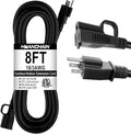 HUANCHAIN Indoor Outdoor Black Extension Cord 8 ft Waterproof, 16/3 Gauge by huanchain