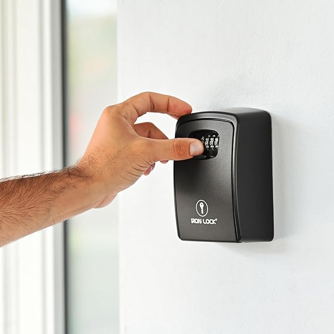 Iron Lock® Key Lock Box XXL Wall Mount – Waterproof Outdoor Key Safe - Image 7