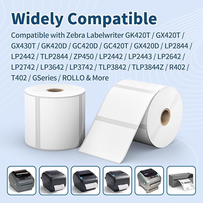 12 Rolls 3" x 2" Direct Thermal Labels - Image 4
