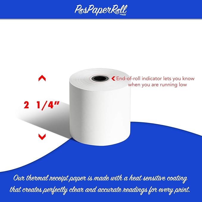 50 Rolls of 2 1/4 x 200 Thermal Paper Rolls - Image 3