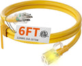 HUANCHAIN 12/3 Gauge Heavy Duty Outdoor Extension Cord 6 ft Waterproof by huanchain