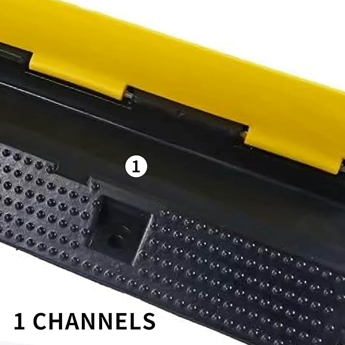 Cable Ramp Cable Protector Ramps Wire Hose Protective 1 Channel Traffic Rubber - Image 5