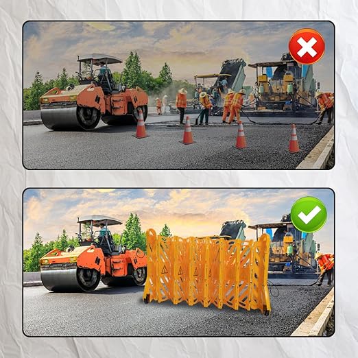 Yeeoy 13 Foot Safety Barrier, Expandable Mobile Barricade System, Commercial - Image 5