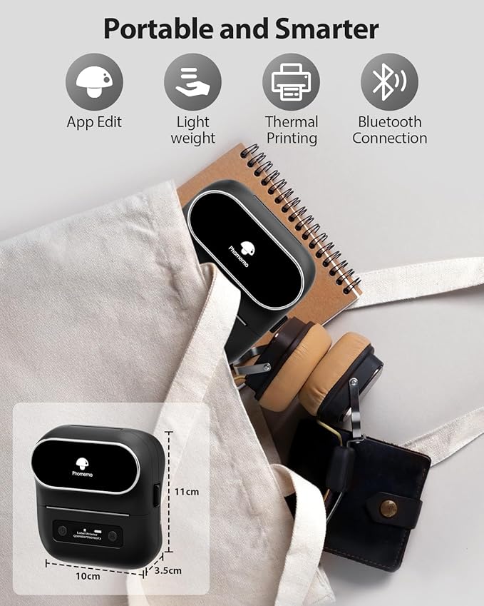 Phomemo Label Maker, M220 Label Printer, 3 Inch Bluetooth Thermal Label Maker - Image 6