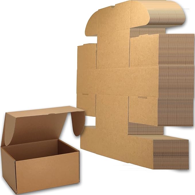 8x6x4 inches Small Shipping Boxes Set of 25 by Lmuze
