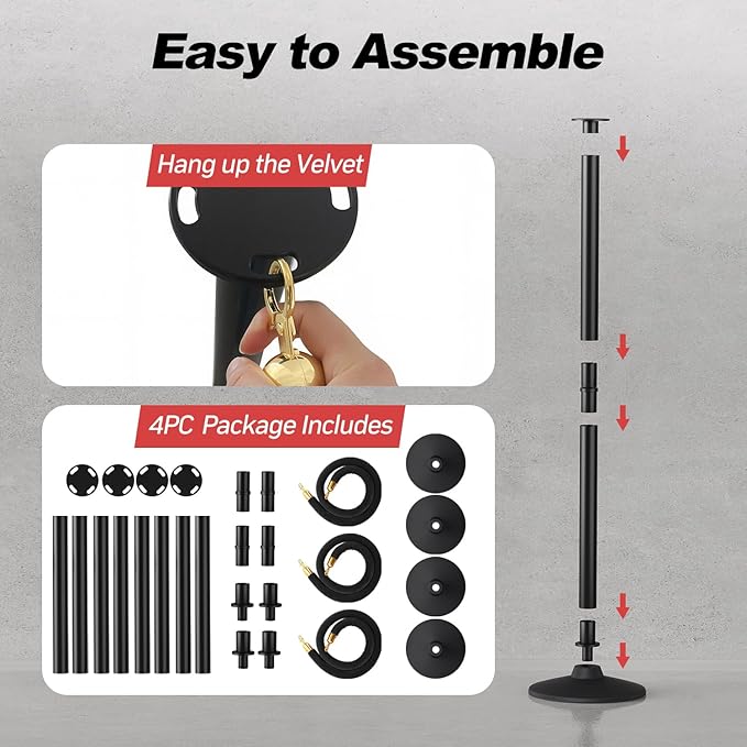 BATTIFE Plastic Stanchion Posts - Image 4