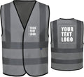 AYKRM 12 colour High visibility viz vest hi vis viz reflective work by AYKRM