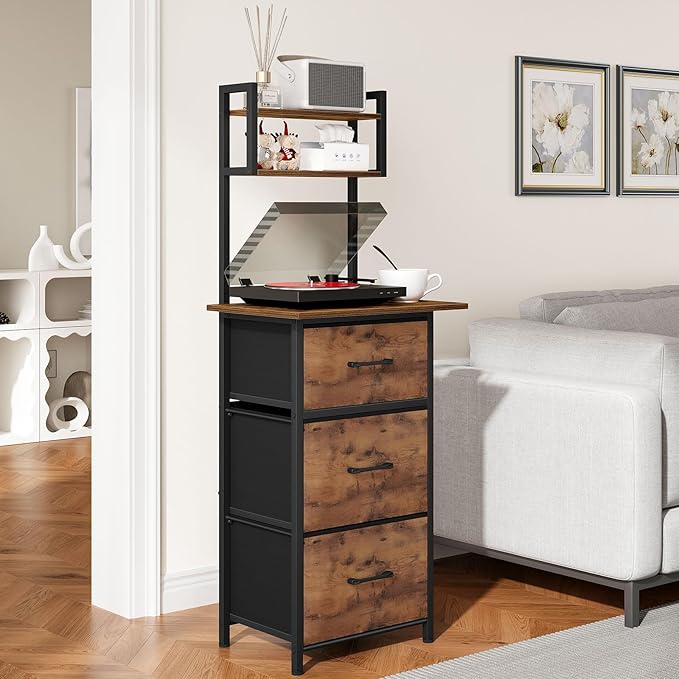 Snughome 3 Drawer Tall File Cabinet - Image 8