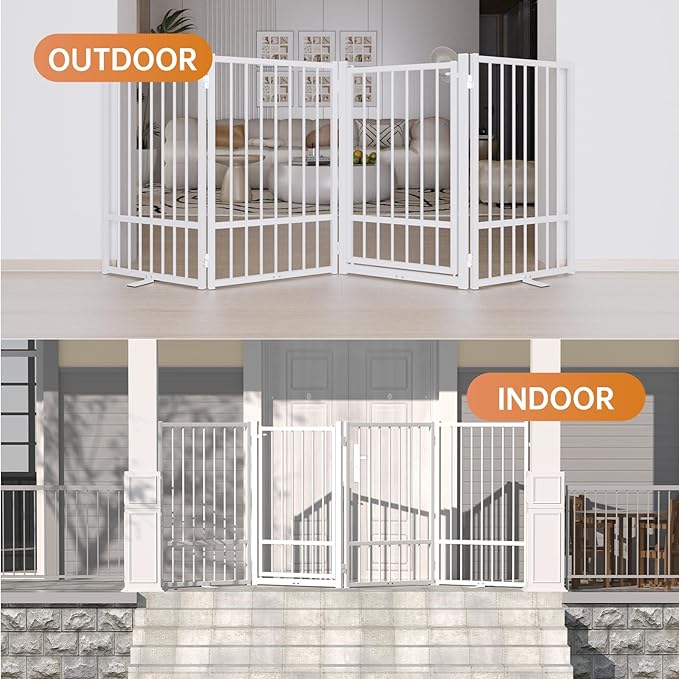 Full Metal Freestanding Dog Gate - Image 7