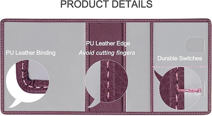 Car Registration and Insurance Holder, Premium PU Leather Vehicle Glove Box Car - Image 4