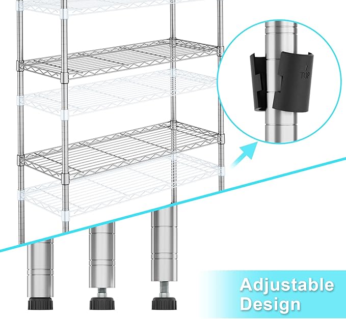Auslar 5-Shelf Storage Shelves - Image 6
