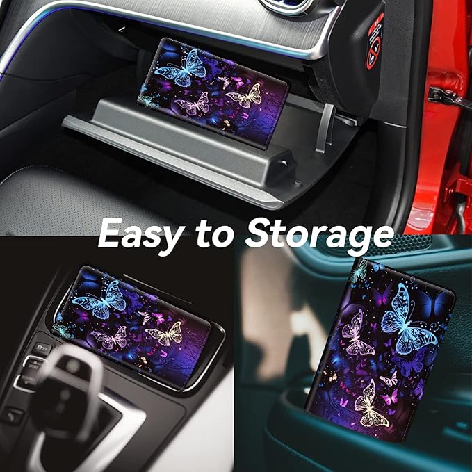 Car Registration and Insurance Holder, Leather Car Glove Box Organizer - Image 4