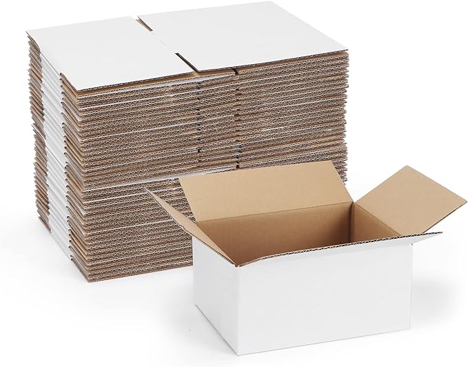 40 Pack Small Shipping Boxes 8x6x4 Inches by SPEPLA