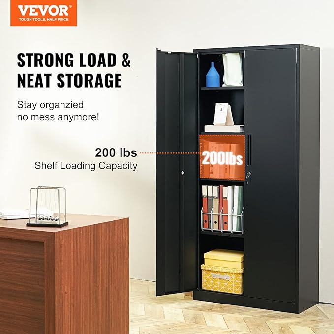 VEVOR Metal Storage Cabinet, Steel Locking Storage Cabinet - Image 6