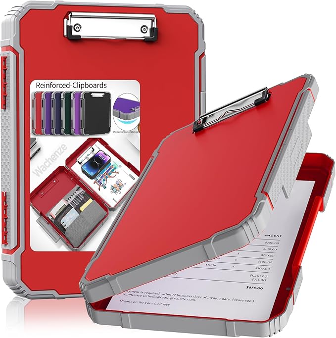 Thicker Clipboard with Storage, Internal Pen Pouch Included, A4 / Letter Size by Unknown