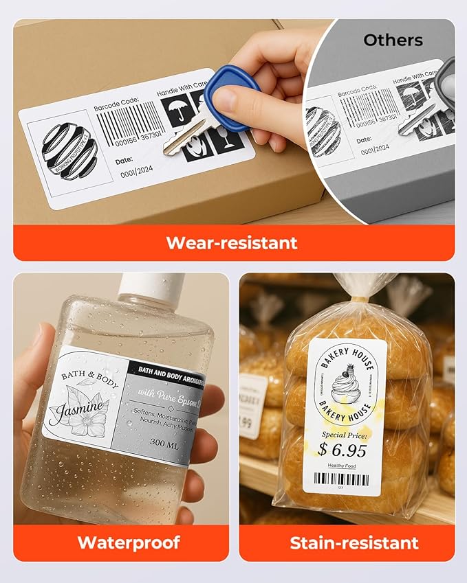 MUNBYN 4” X 2” Direct Thermal Labels, Thermal Printer Stickers, Strong Adhesive - Image 7