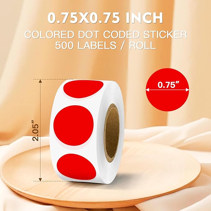 PARLAIM 3/4 Inch Color Coding Label Stickers - Image 2