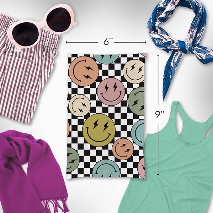 6x9 Poly Mailers – Smiles Checkerboard – Waterproof, Tear-Resistant Shipping - Image 2