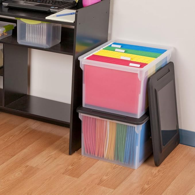 Sterilite 8 Pack File Box Organizer Storage Tote - Image 8