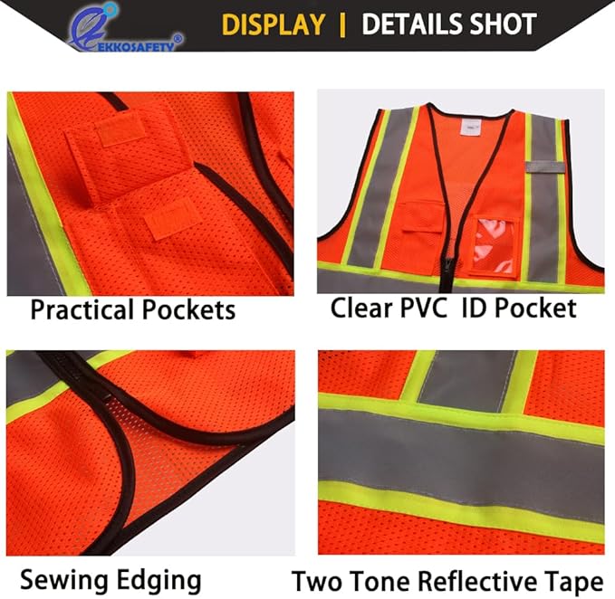 Safety Vest for Men Women Reflective - Image 5