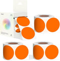 2 - Inch Round Orange Color - Coding Stickers, 4 Rolls, Organizing by WANSTE