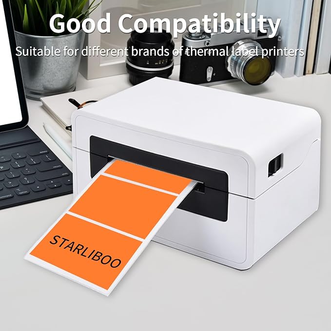 STARLIBOO 3x2 inch Color Direct Thermal Label Stickers - Image 4