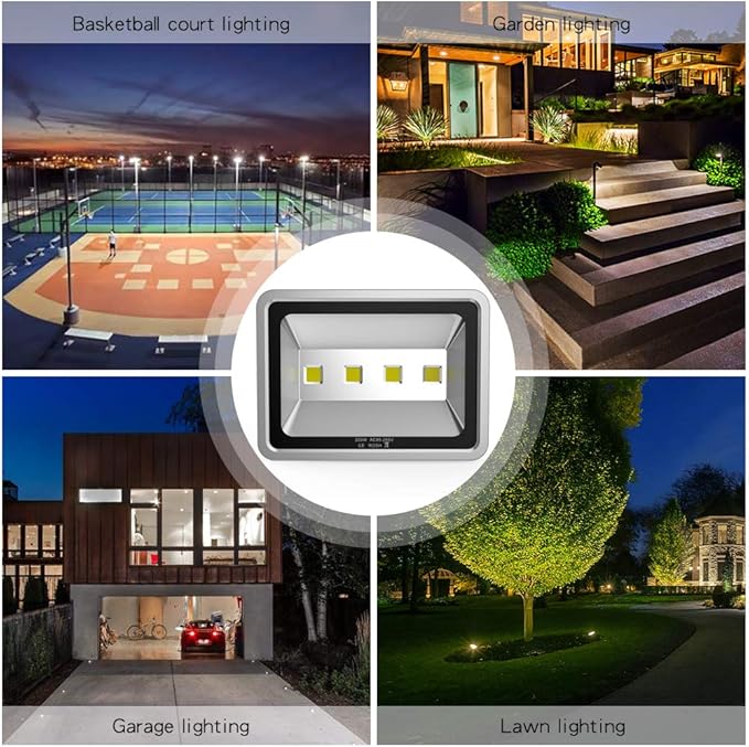 200W LED Flood Lights Outdoor, 20000LM Super Bright Security Light Fixture - Image 7