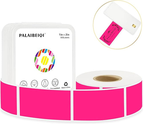 1x2 Inch Thermal Labels, Waterproof Removable Blank Stickers by Palaibeiqi
