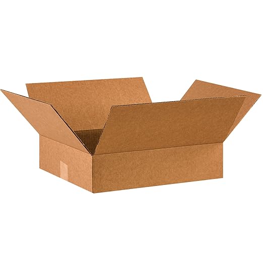 TAPE LOGIC 16 x 14 x 4 Corrugated Cardboard Boxes, Flat 16"L x 14"W x 4"H by TapeLogic