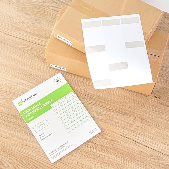 Restaurantware Label Tek 2.6 x 1 Inch Packaging Stickers 750 Premium Shipping - Image 3