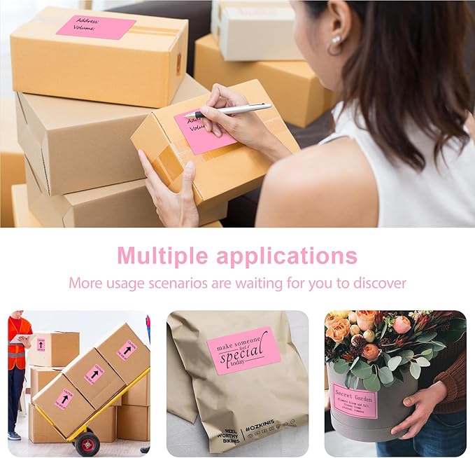 3 X 5 Inch Printable Waterproof Rectangle Color Coding Labels, 300 Per Roll - Image 6