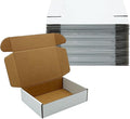 White Shipping Boxes 8x5x2 inch 50 Pack, Corrugated Boxes Mailer Packaging by KIAECHWU