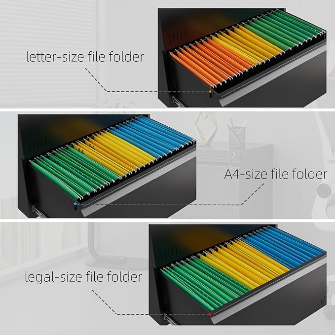 Lateral 3 Drawer File Cabient - Image 5