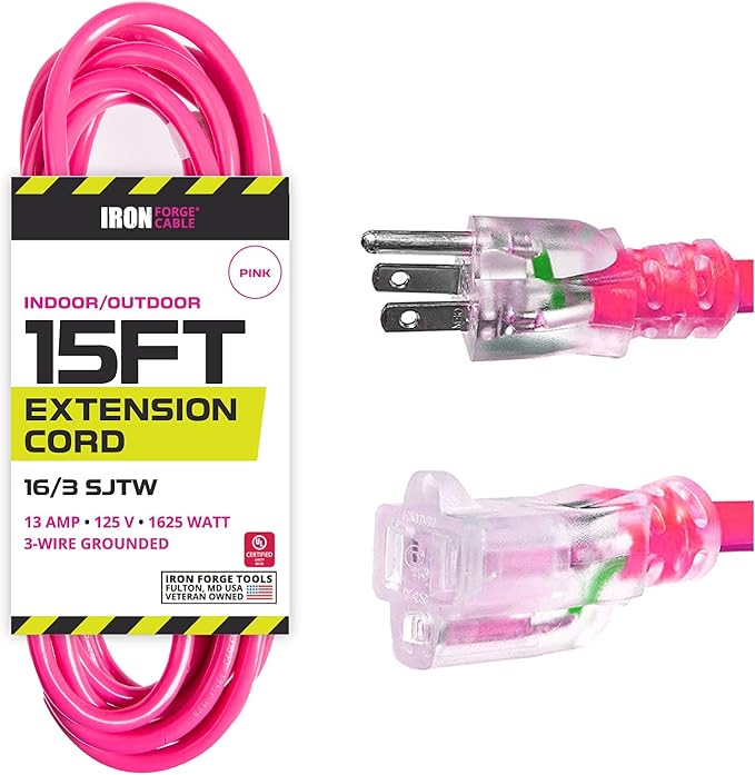Iron Forge Cable Weatherproof 15 Ft Outdoor Extension Cord by IronForgeCable
