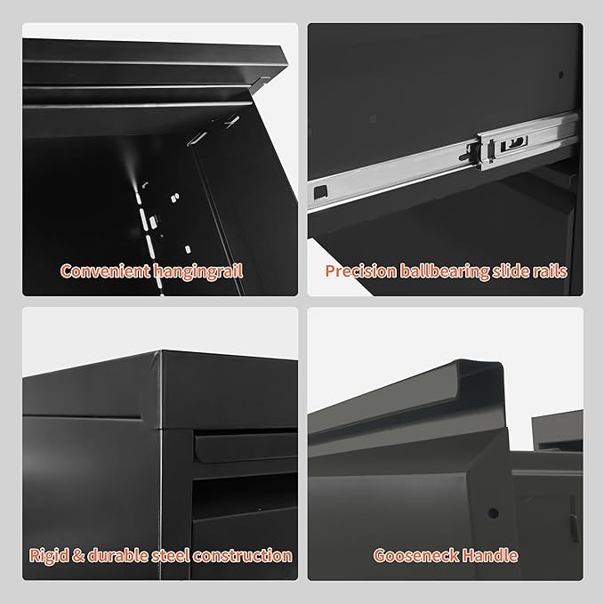 5 Drawer Locking File Cabinet - Image 6