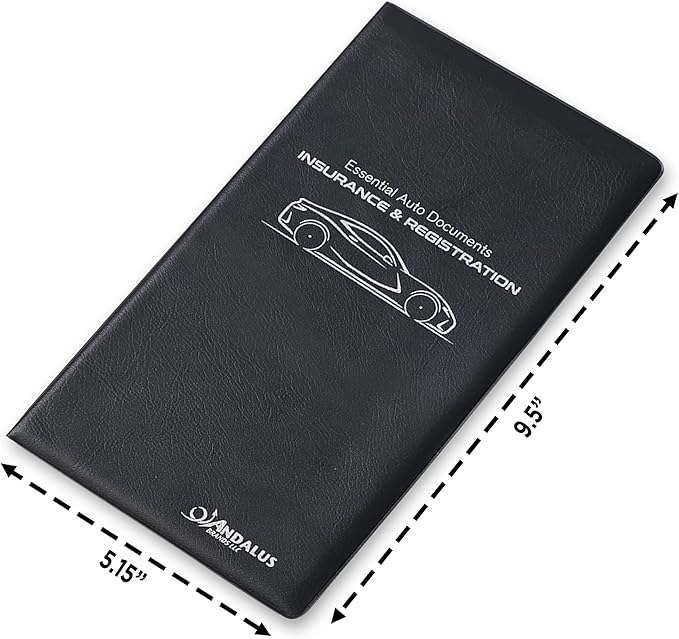 Andalus Auto Registration & Insurance Card Holder Pack of 2, Waterproof - Image 2