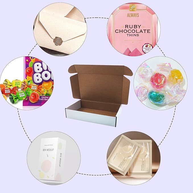 10x6x2 inches Shipping Boxes Set of 25, Holidays Gift and Small Business Giving - Image 8
